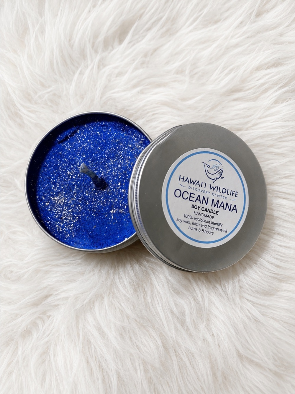 Ocean Mana Soy Candle – Blue